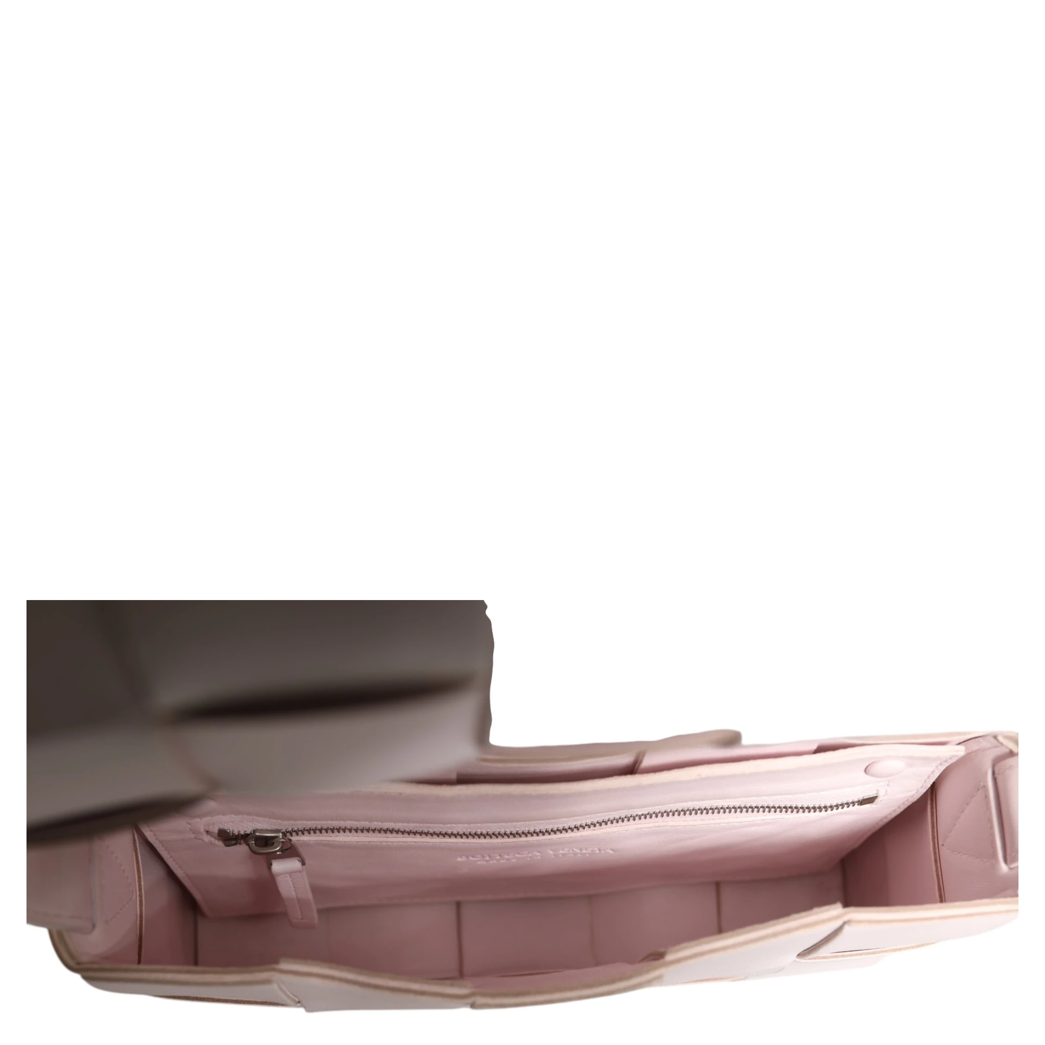 Pink Intrecciato Cassette Shoulder Bag