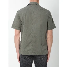 Military green cotton shirt