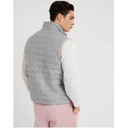 Multicolor Wool Sleveless Jacket