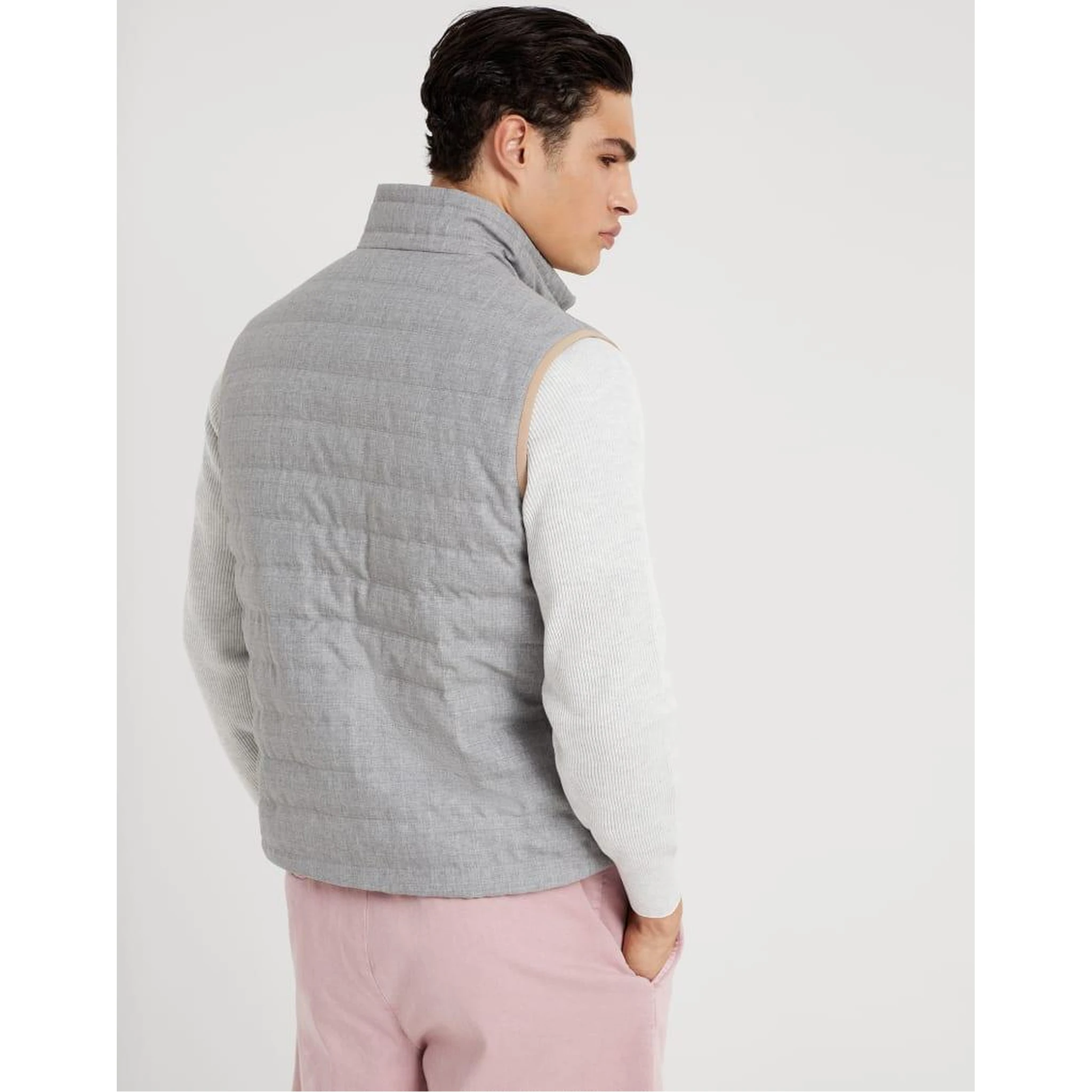 Multicolor Wool Sleveless Jacket