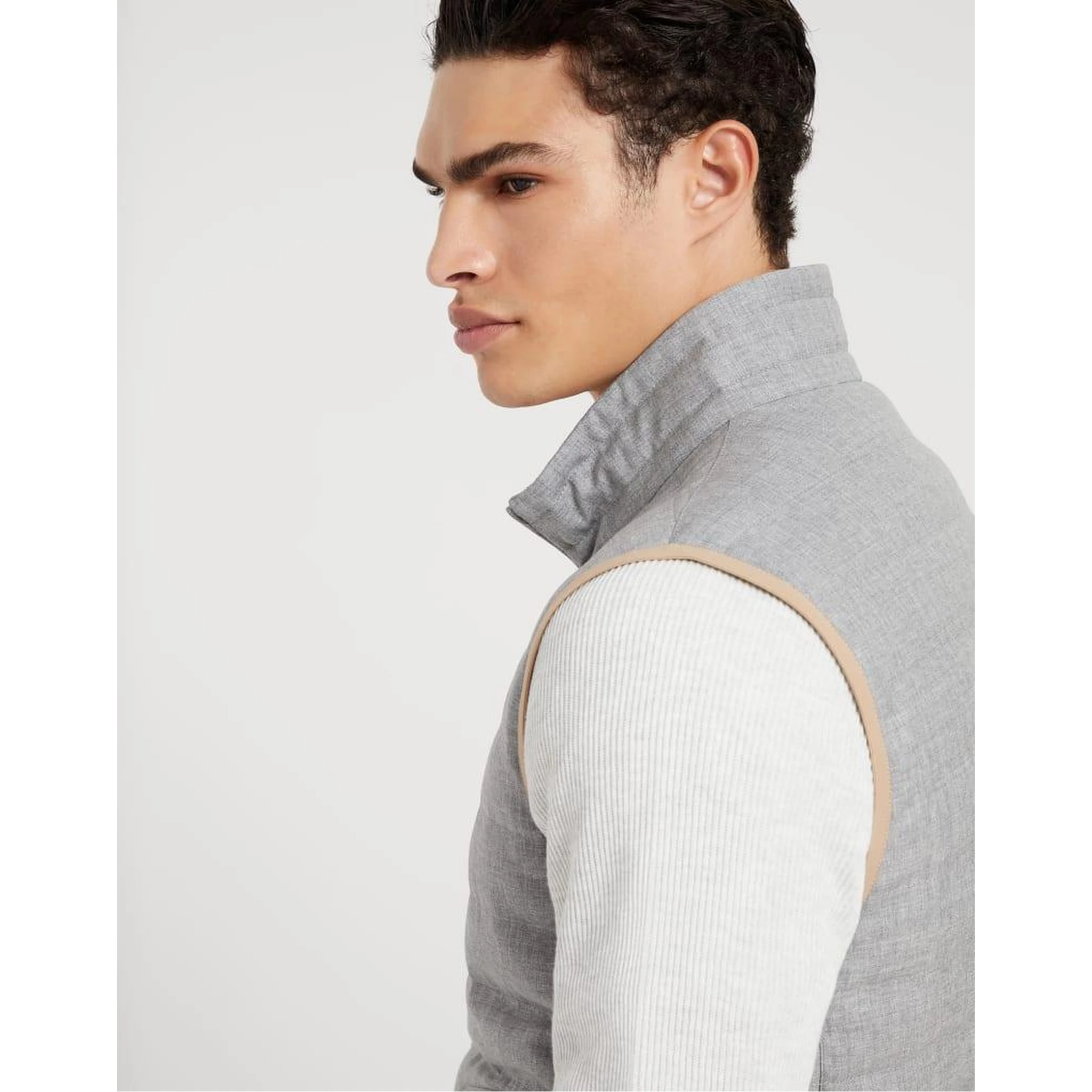 Multicolor Wool Sleveless Jacket