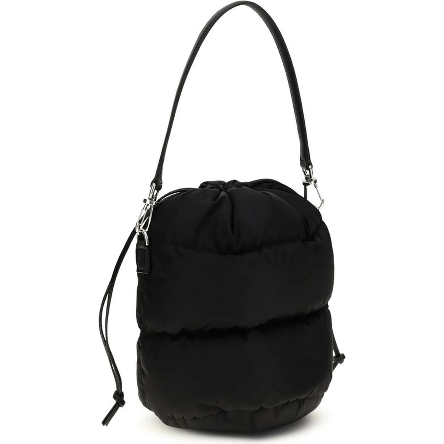 Black Polyamide Backet Bag