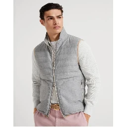 Multicolor Wool Sleveless Jacket