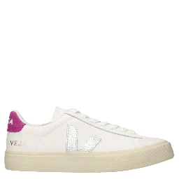 Blue Leather Low Top Sneakers