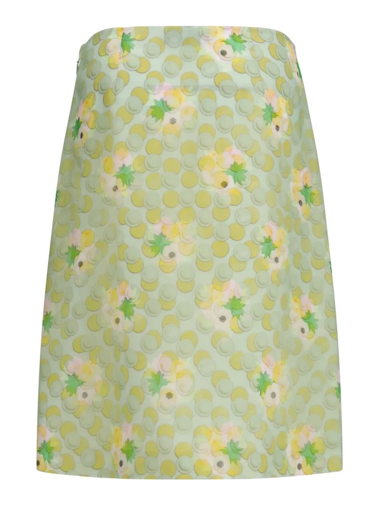 Multicolor Silk Midi Skirt alternative