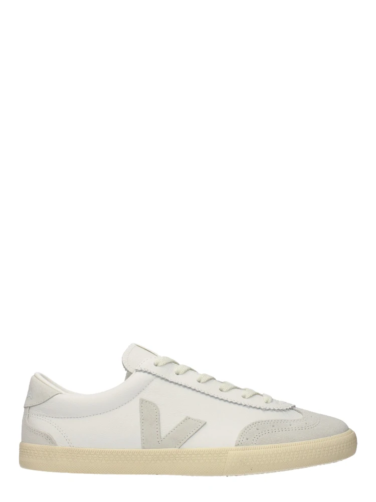 Blue Leather Sneakers