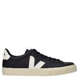 Black Leather Low Top Sneakers