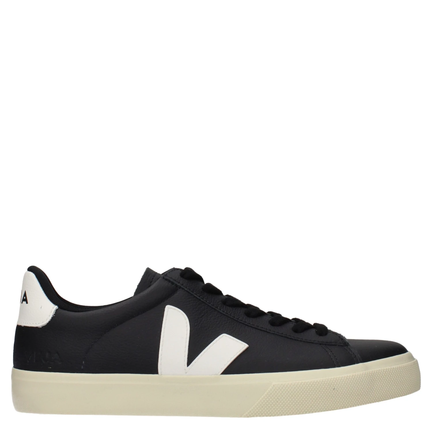 Black Leather Low Top Sneakers