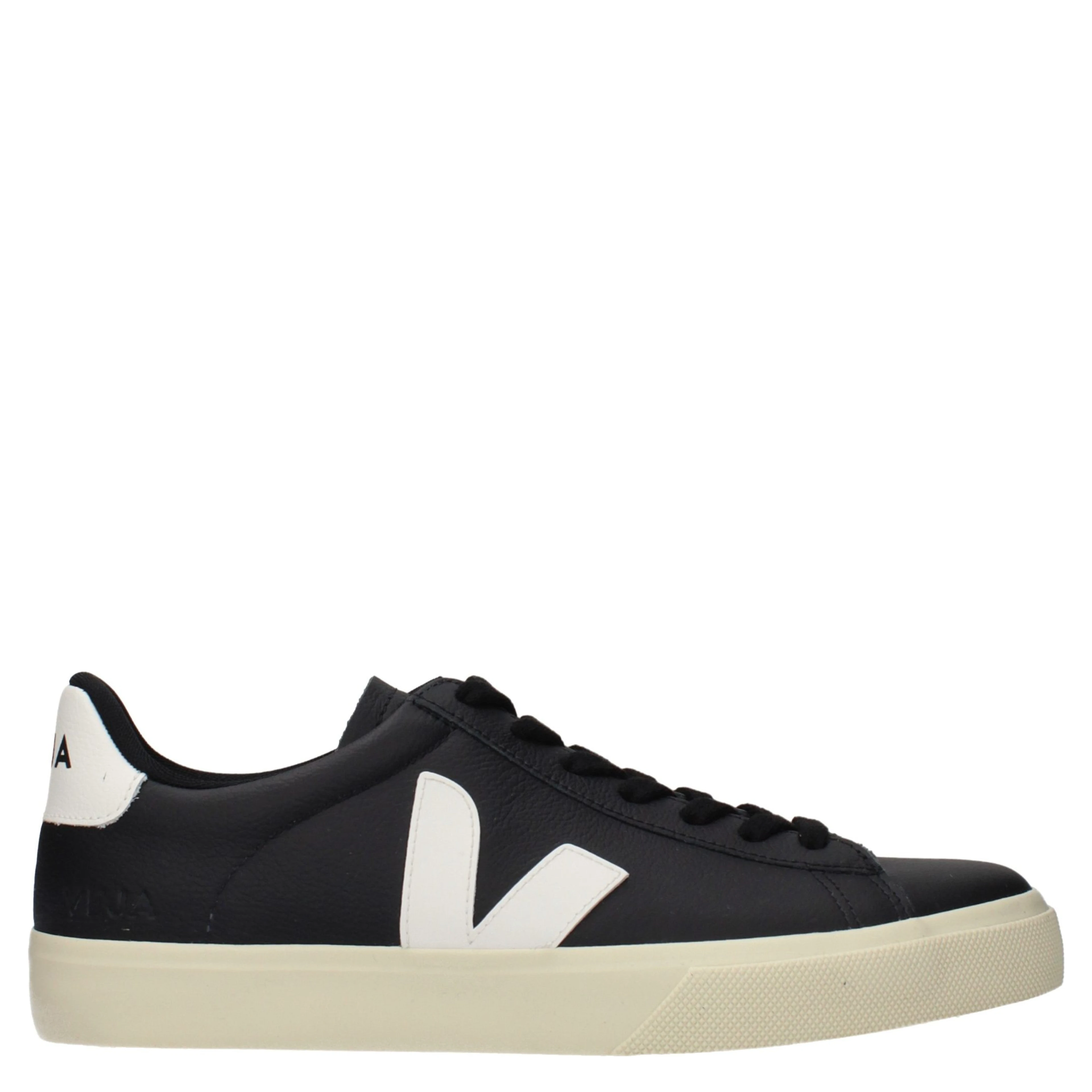 Black Leather Low Top Sneakers
