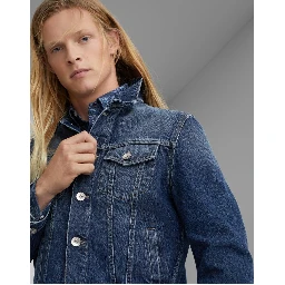 Gray Cotton Denim Jacket