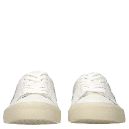 Blue Leather Low Top Sneakers