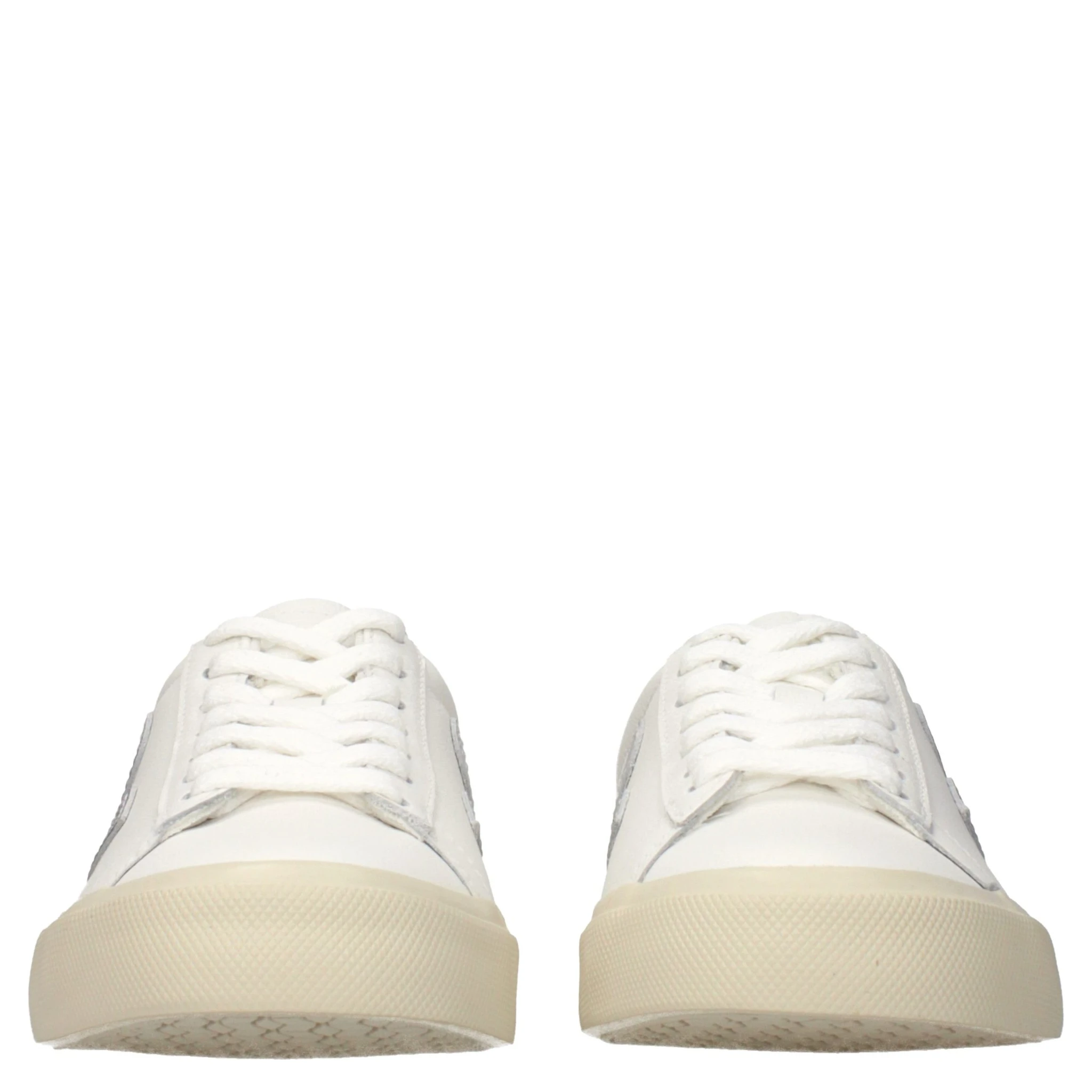 Blue Leather Low Top Sneakers