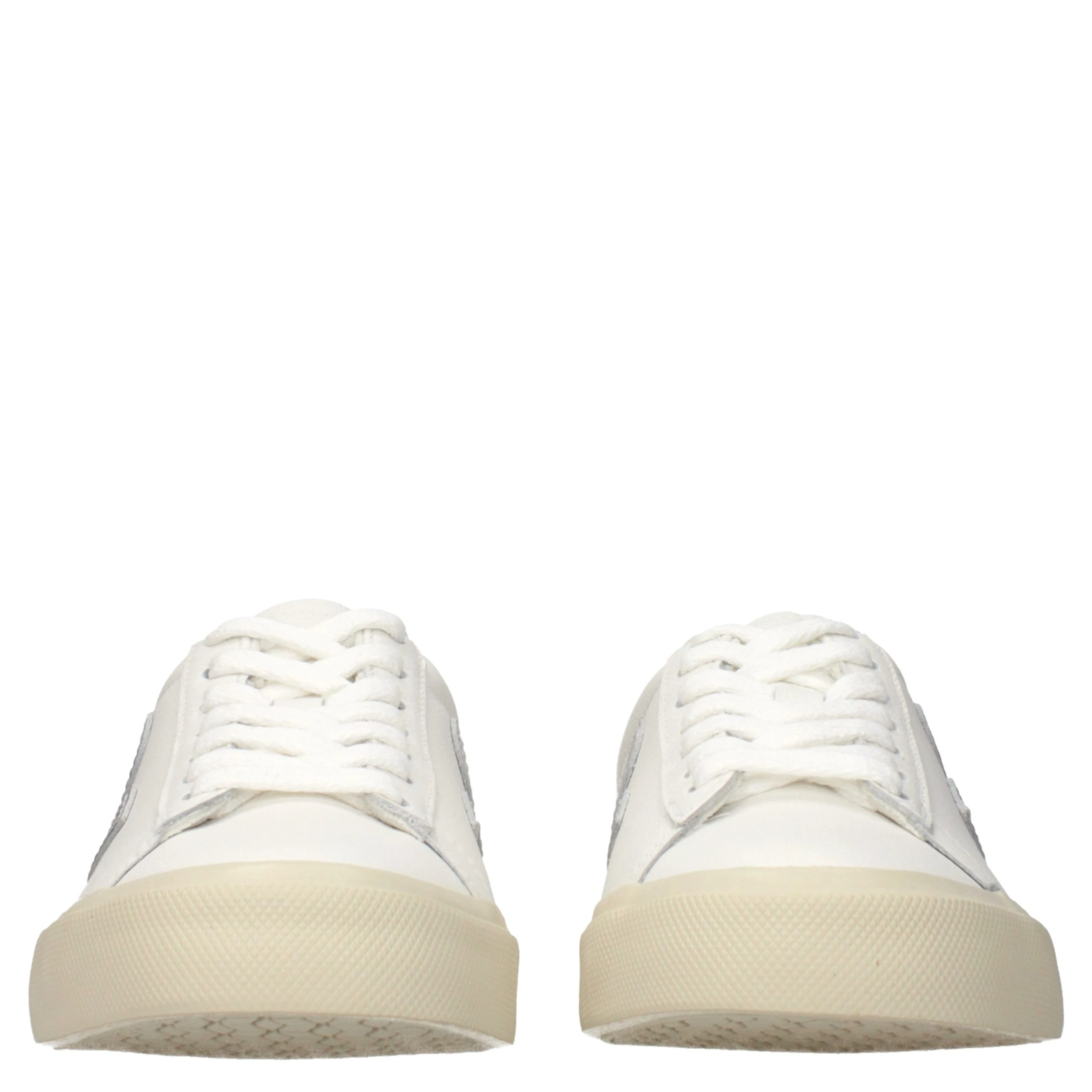 Blue Leather Low Top Sneakers