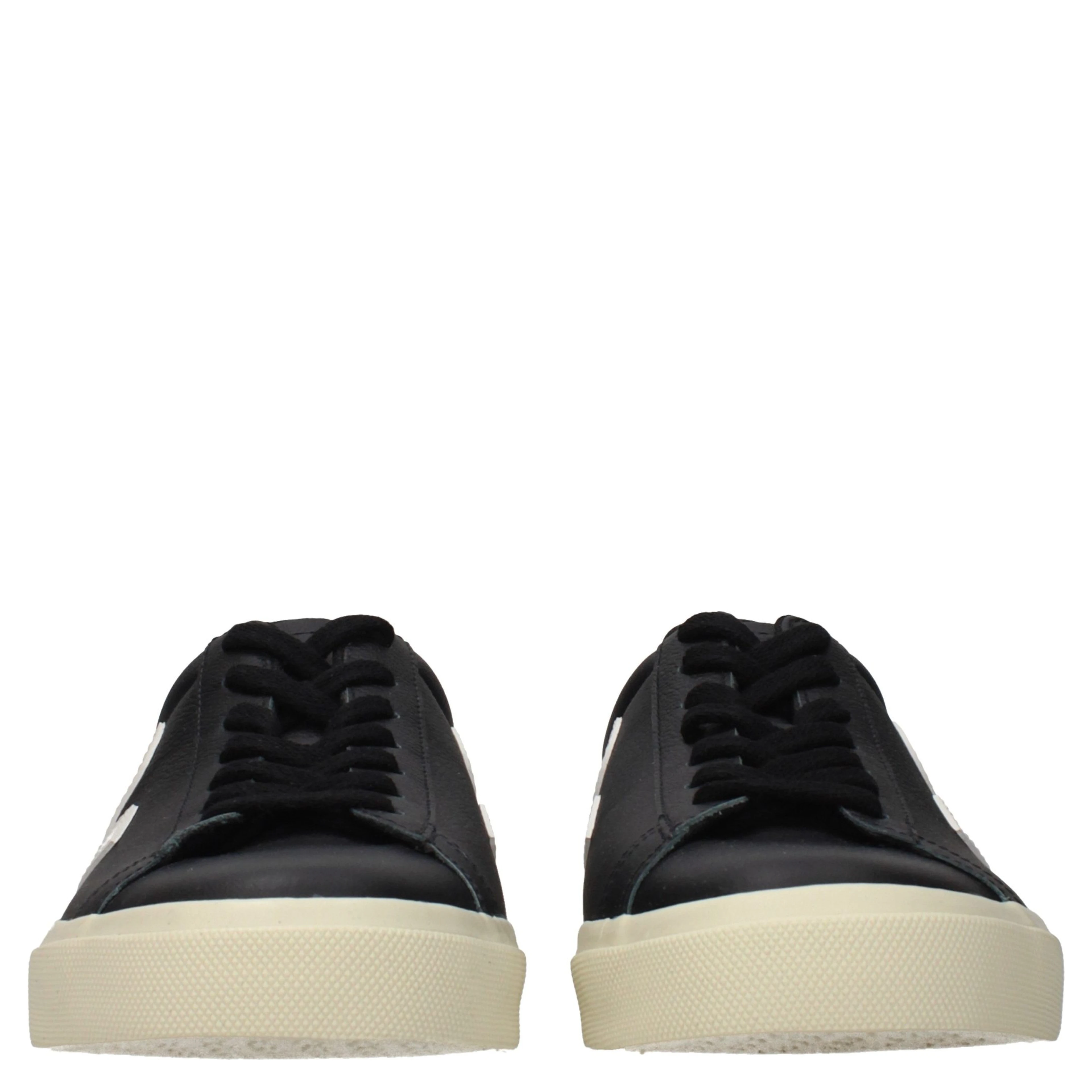 Black Leather Low Top Sneakers