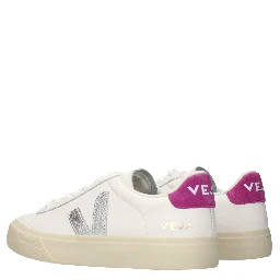 Blue Leather Low Top Sneakers