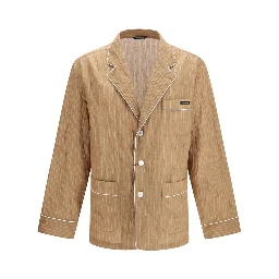 Beige Linen Robe