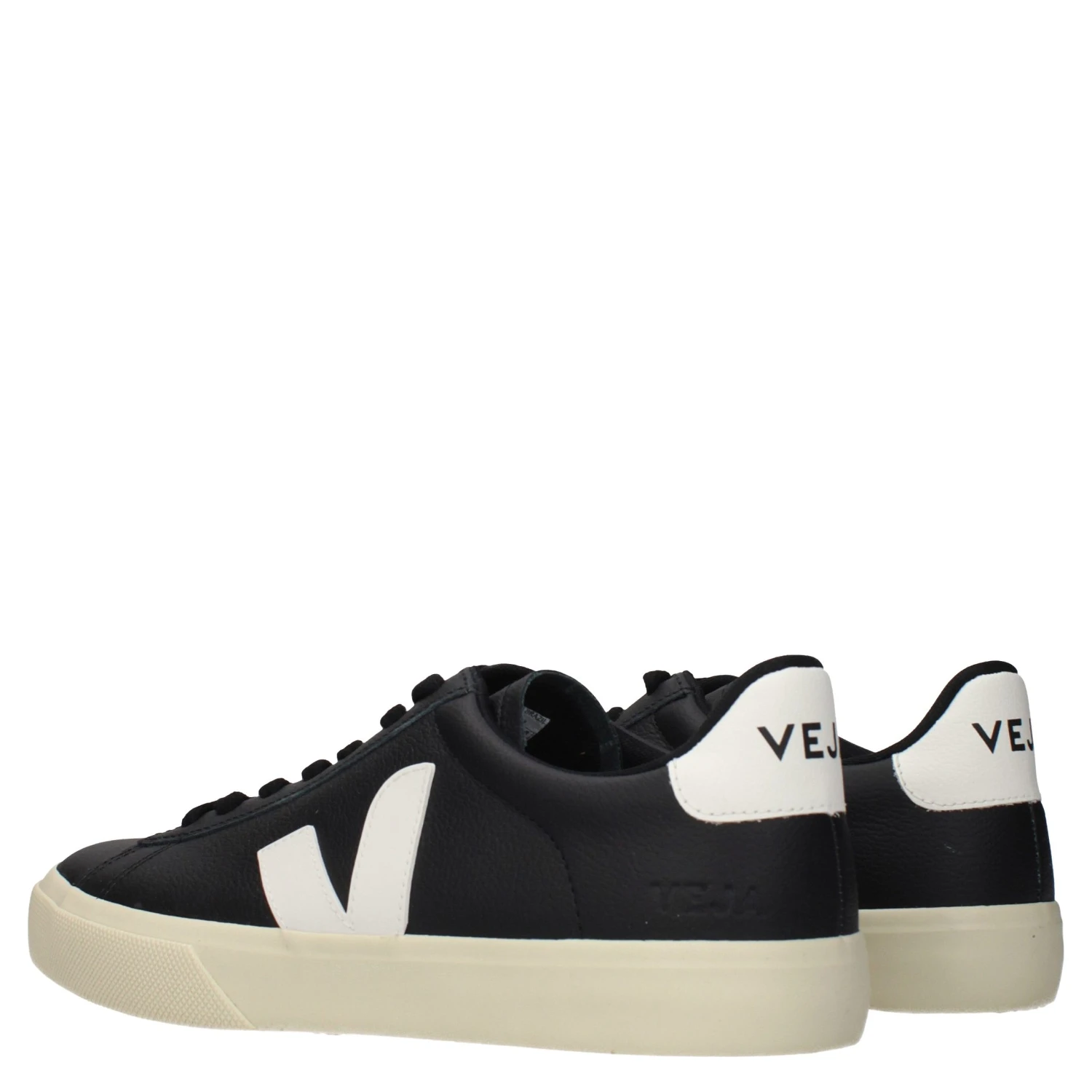 Black Leather Low Top Sneakers