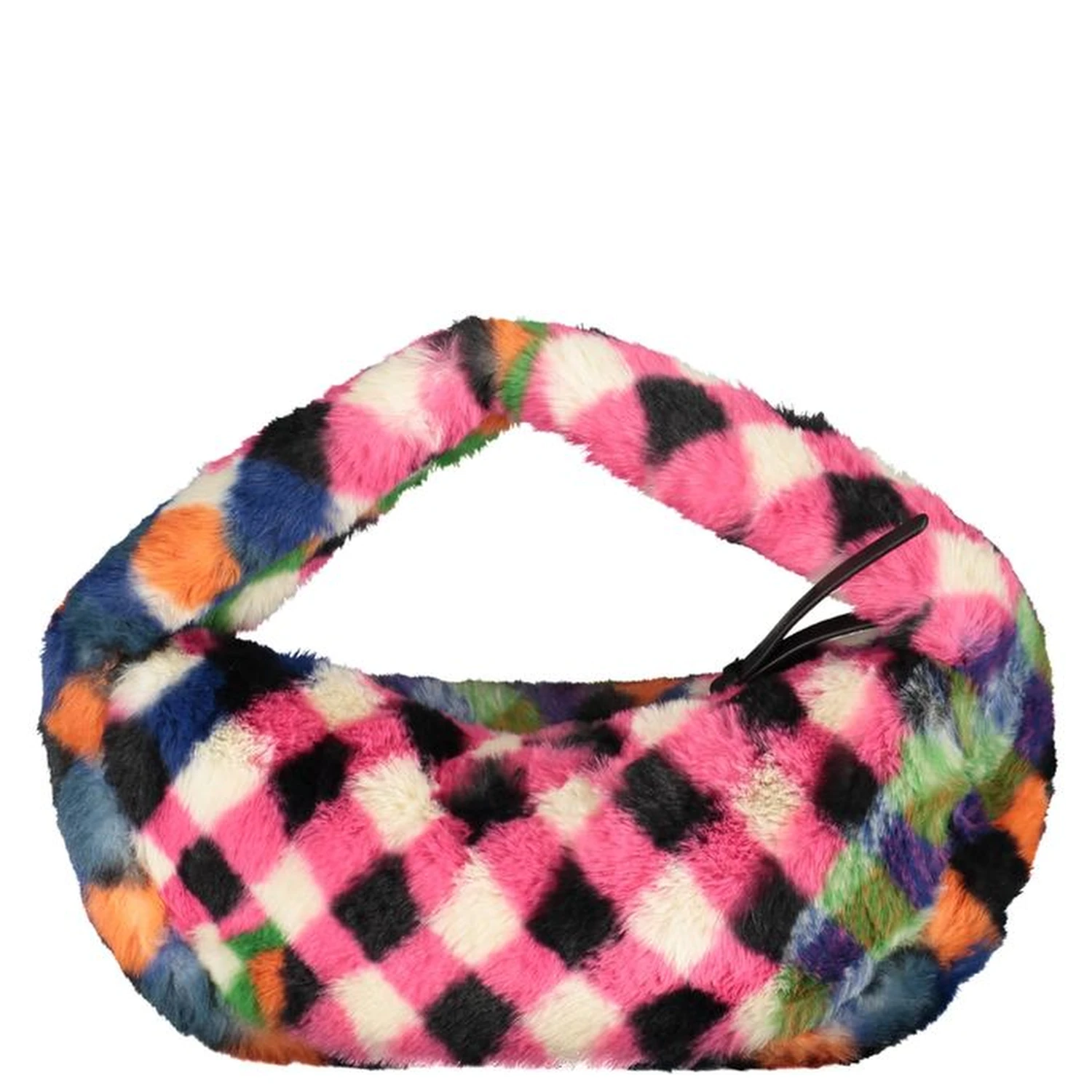 Nero Polyurethane Women Handbag