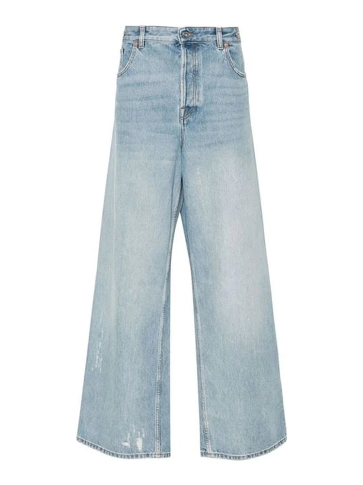 Blue Cotton Jeans Denim