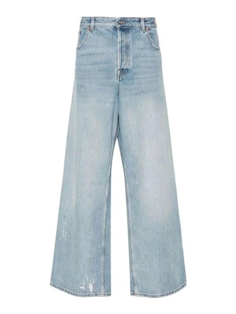 Blue Cotton Jeans Denim