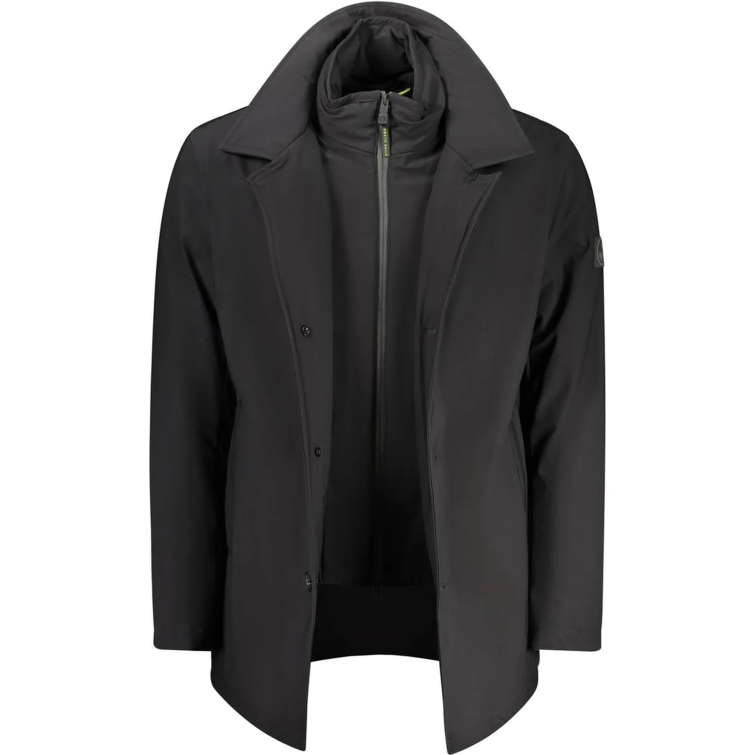 Black Polyester Men's Jacket