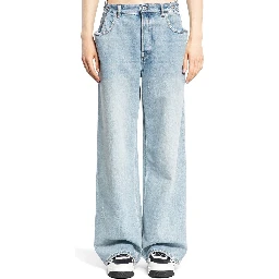 جينز قطني أزرق