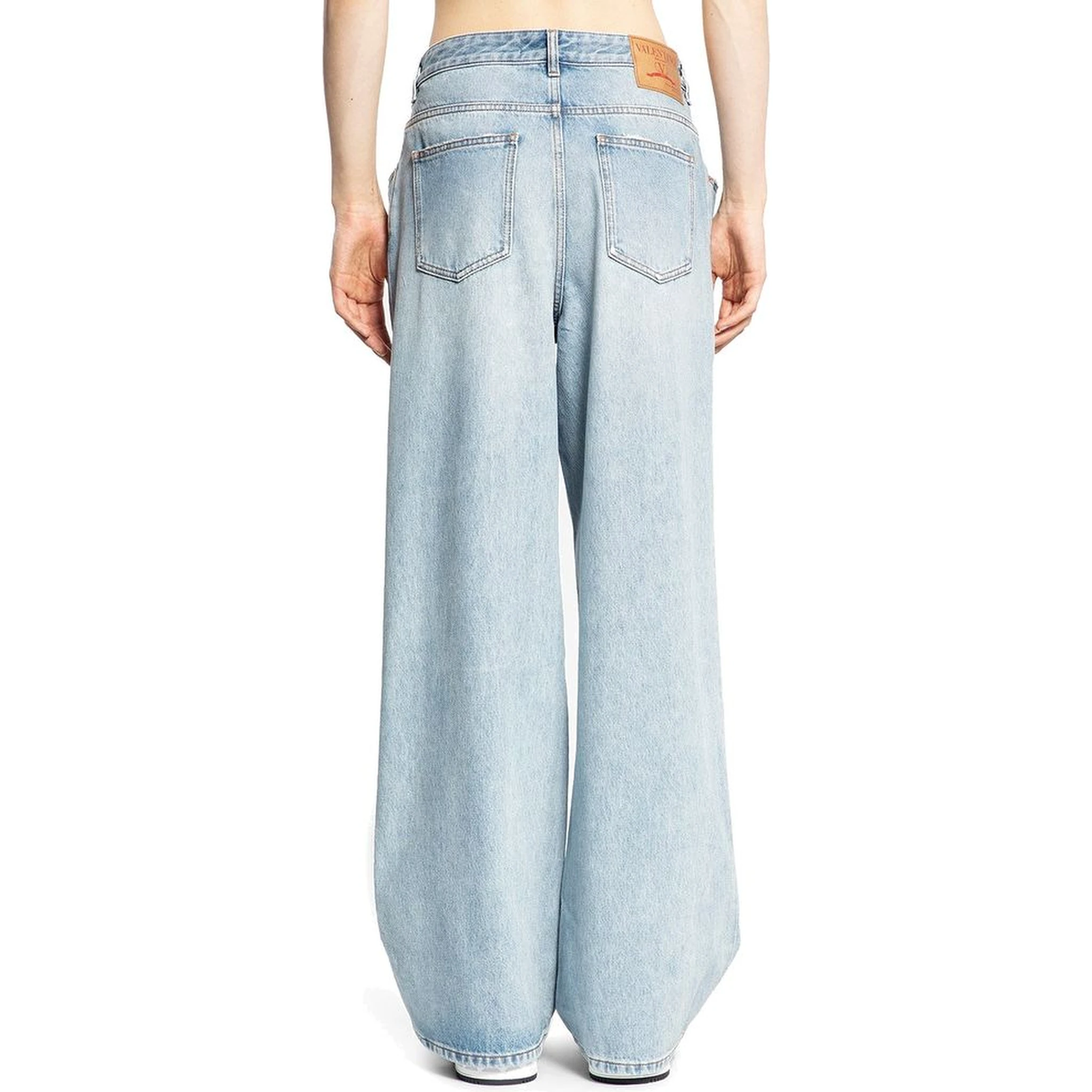 جينز قطني أزرق