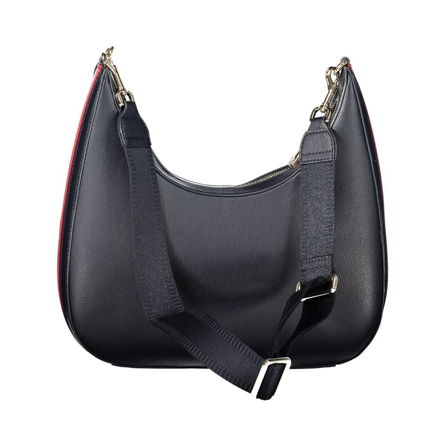 Blue Polyester Women Shoulder Bag