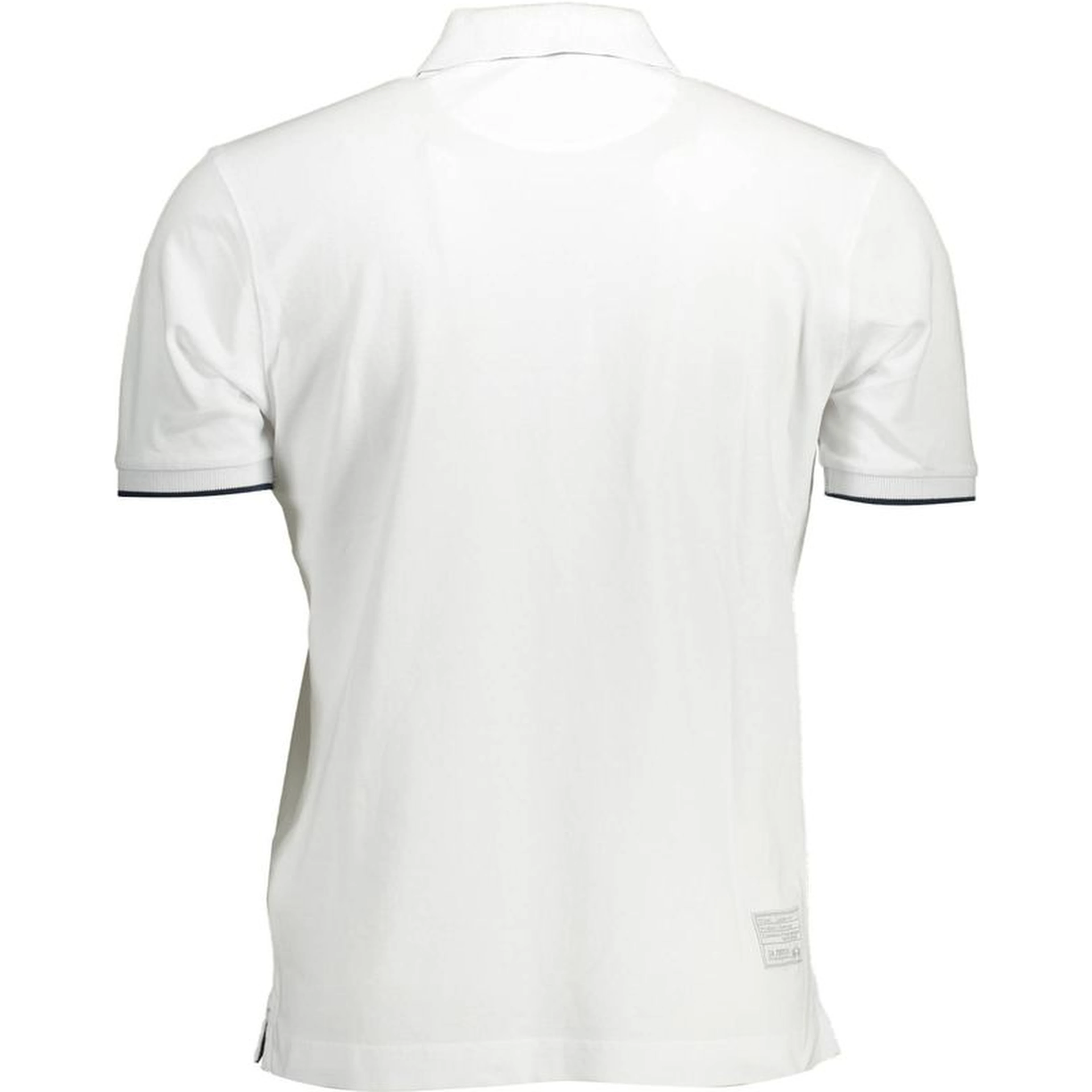 White Cotton Men Polo Shirt