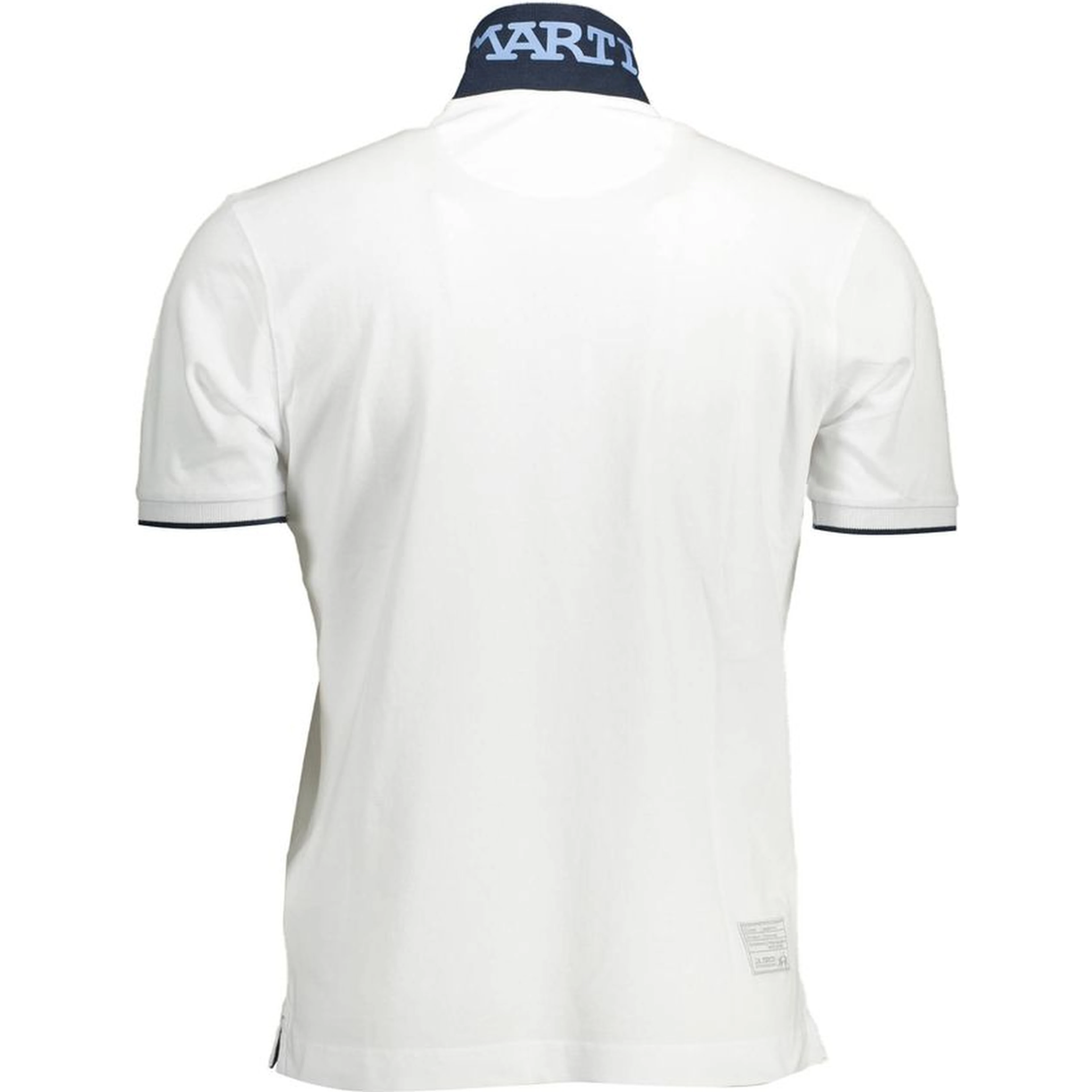 White Cotton Men Polo Shirt