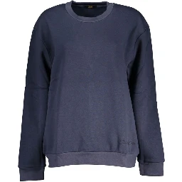 Blu Polyester Woman Sweatshirt