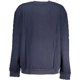 Blu Polyester Woman Sweatshirt