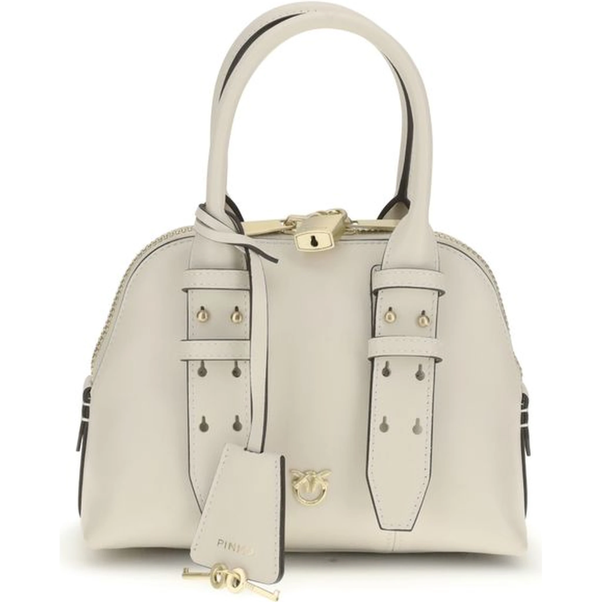 White Calf Leather Bos Taurus Handbag