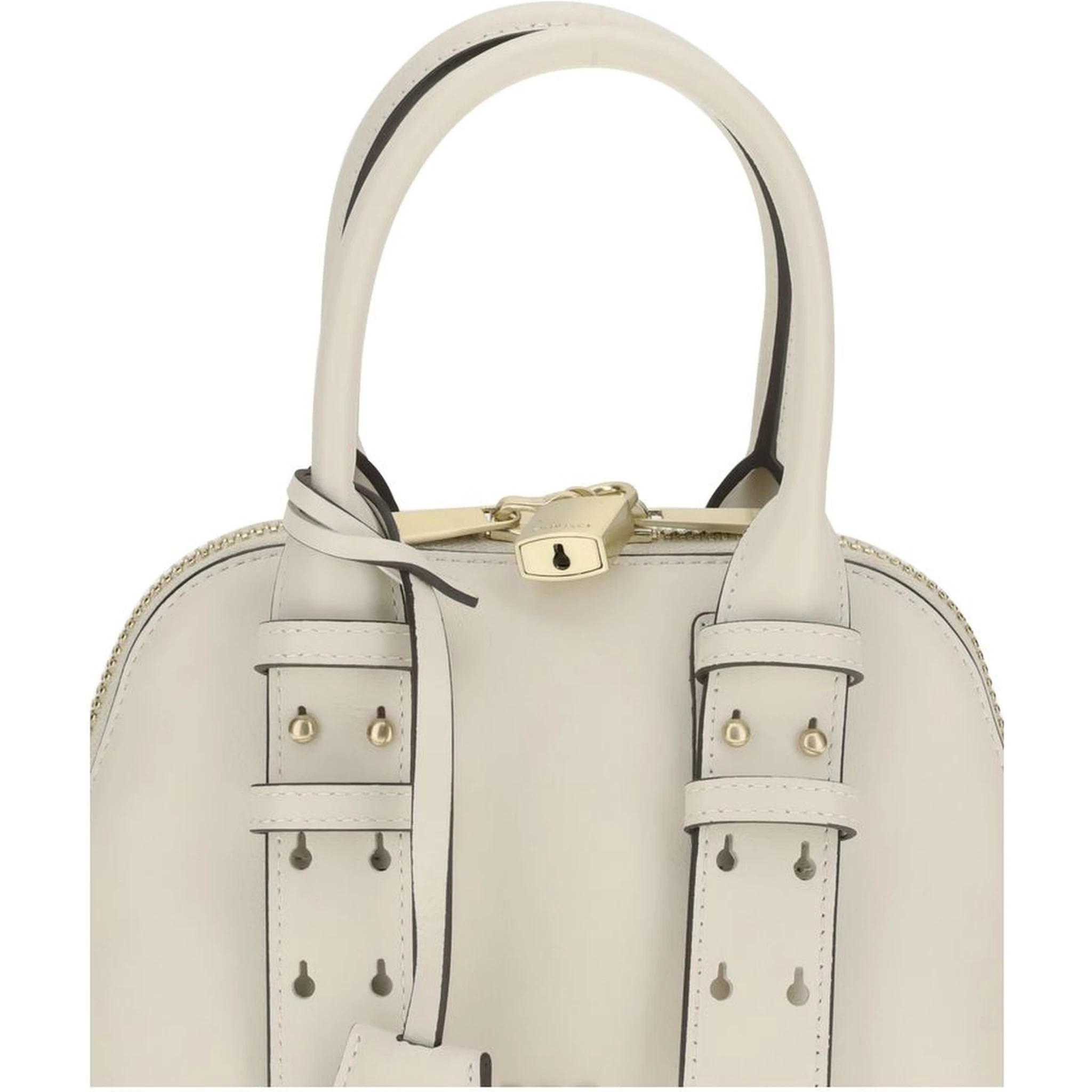 White Calf Leather Bos Taurus Handbag