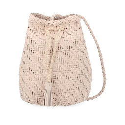 BORSA "POMPOM DOUBLE JUMP TAN"