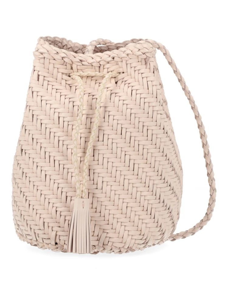 BORSA "POMPOM DOUBLE JUMP TAN"