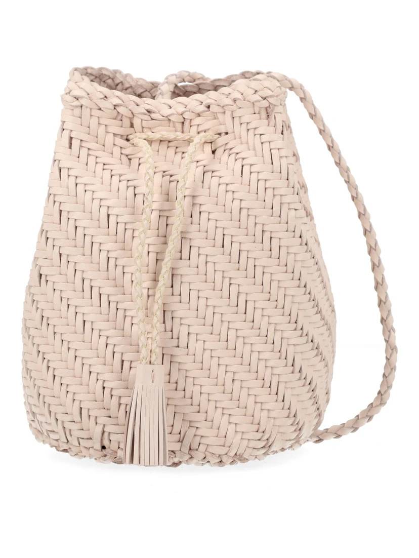 BORSA "POMPOM DOUBLE JUMP TAN"