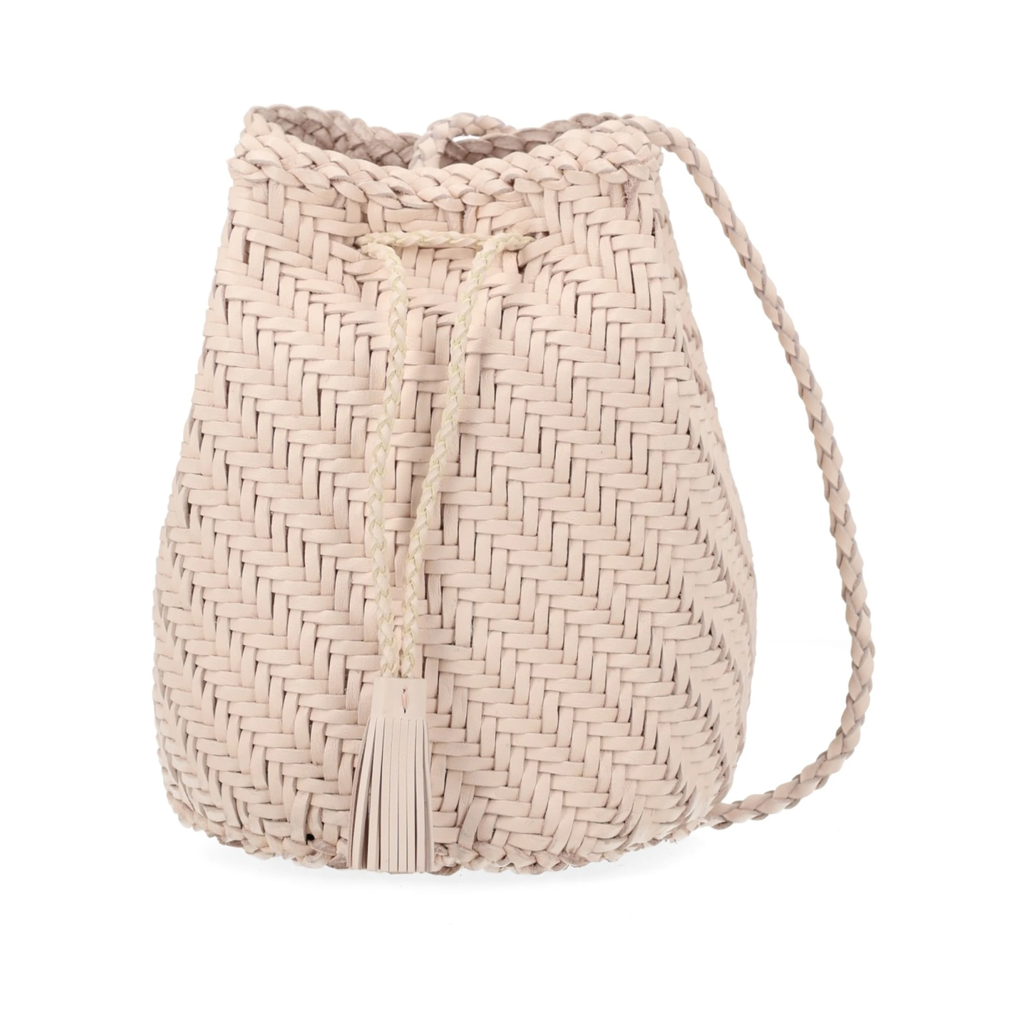BORSA "POMPOM DOUBLE JUMP TAN"