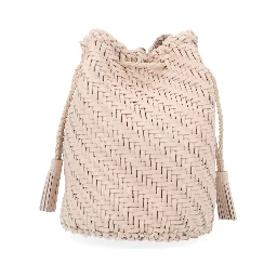 BORSA "POMPOM DOUBLE JUMP TAN"