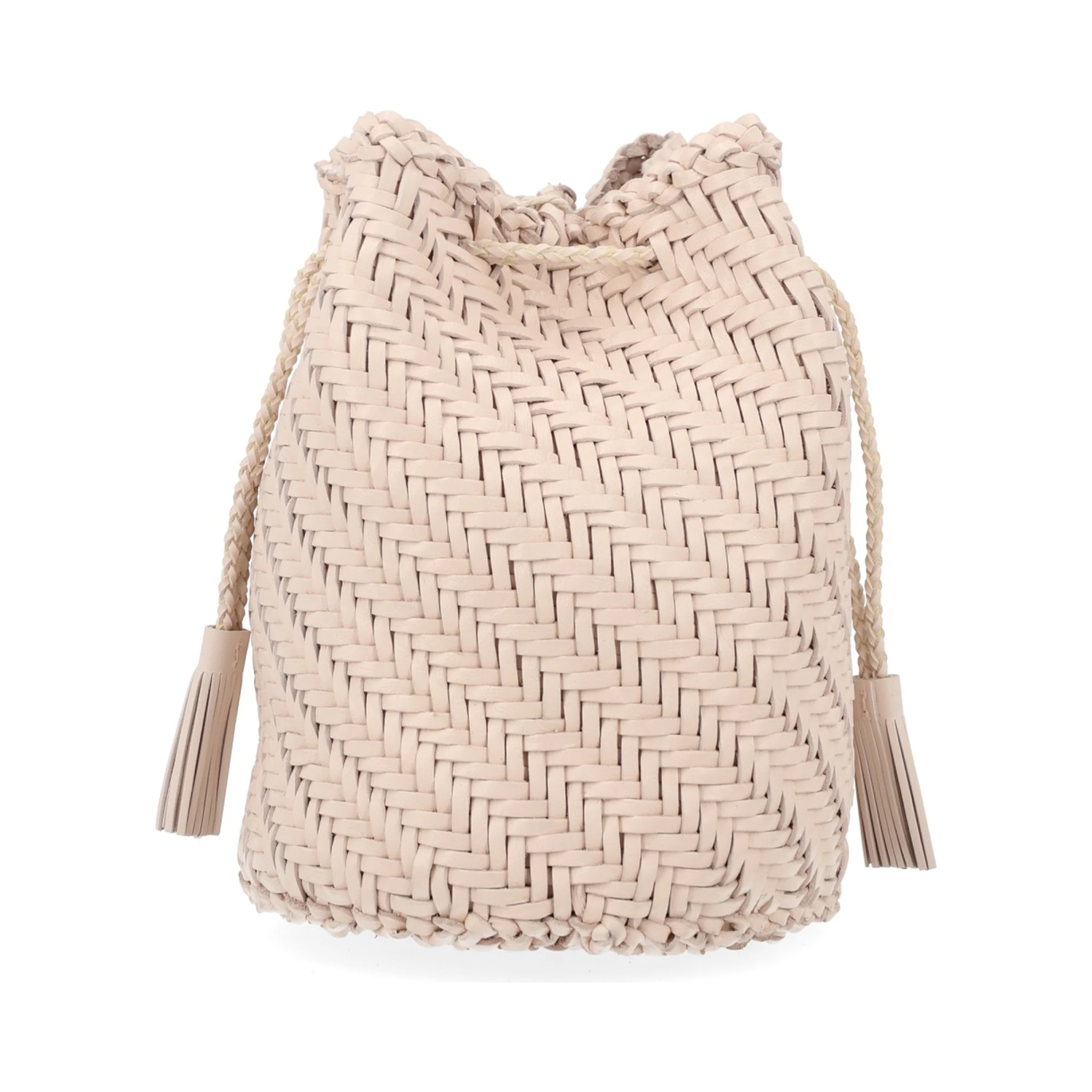 BORSA "POMPOM DOUBLE JUMP TAN"