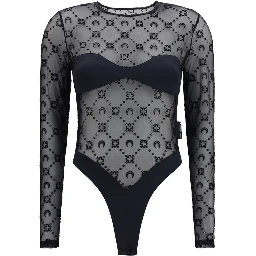 Black Polyamide Bodysuit