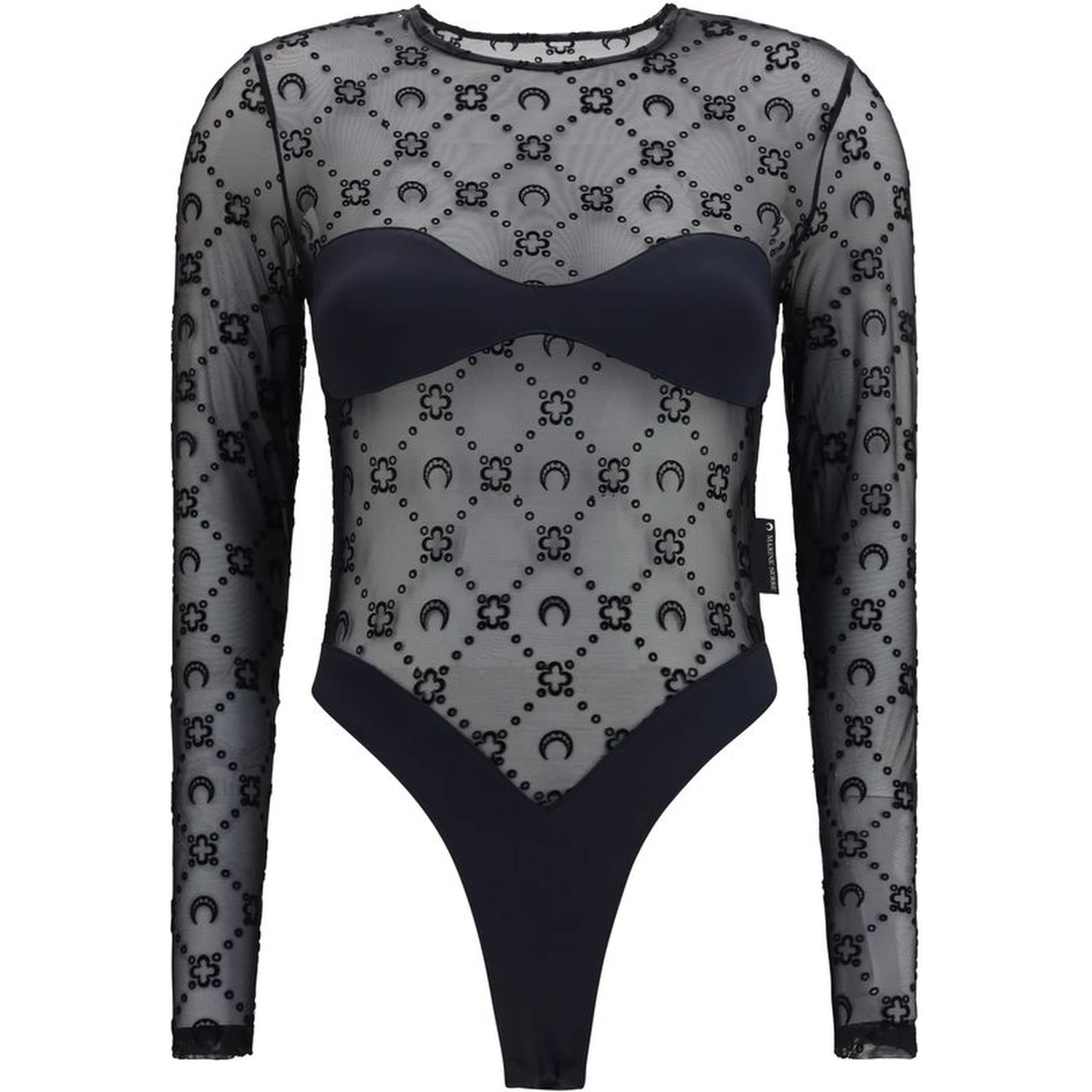 Black Polyamide Bodysuit