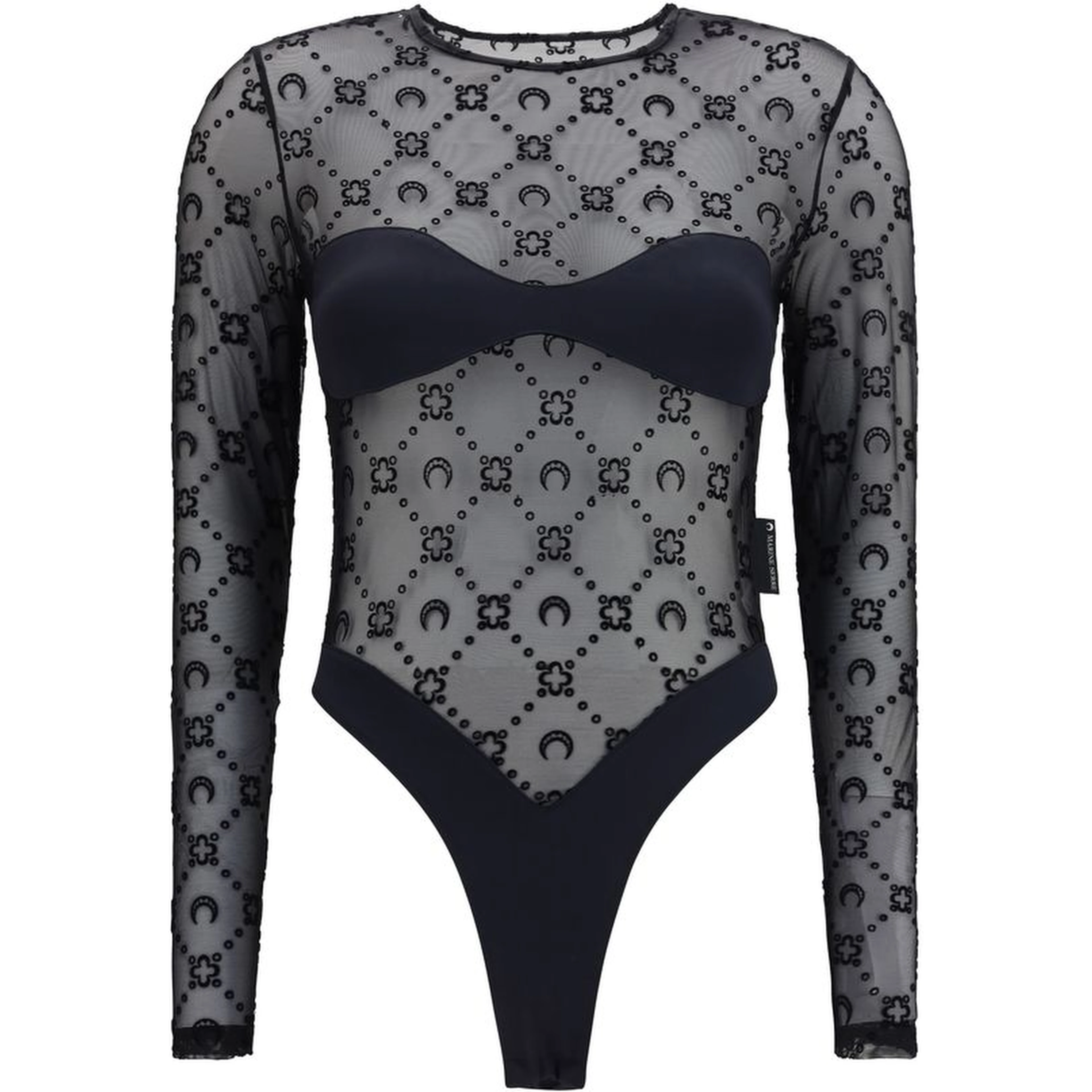 Black Polyamide Bodysuit