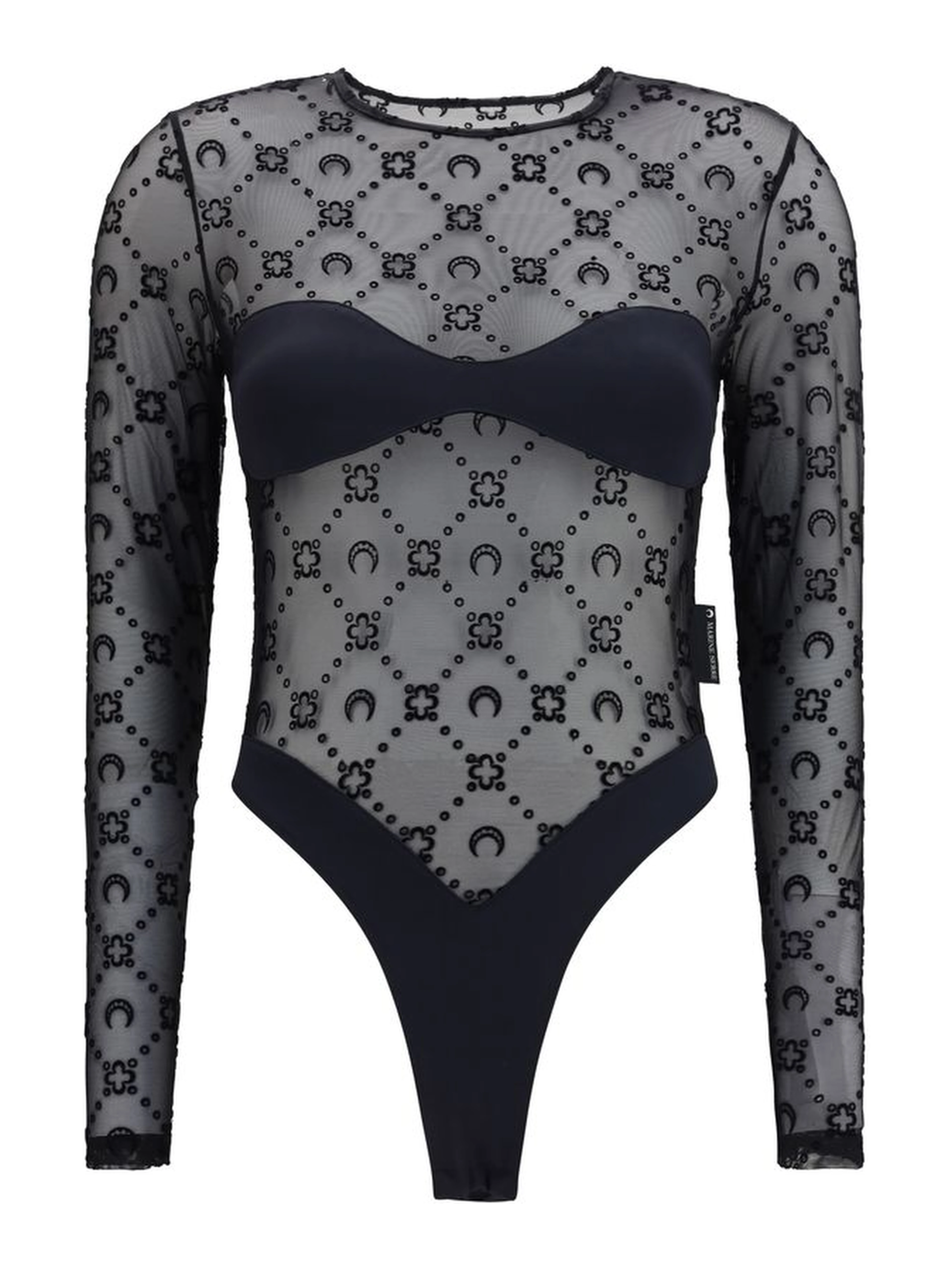 Black Polyamide Bodysuit
