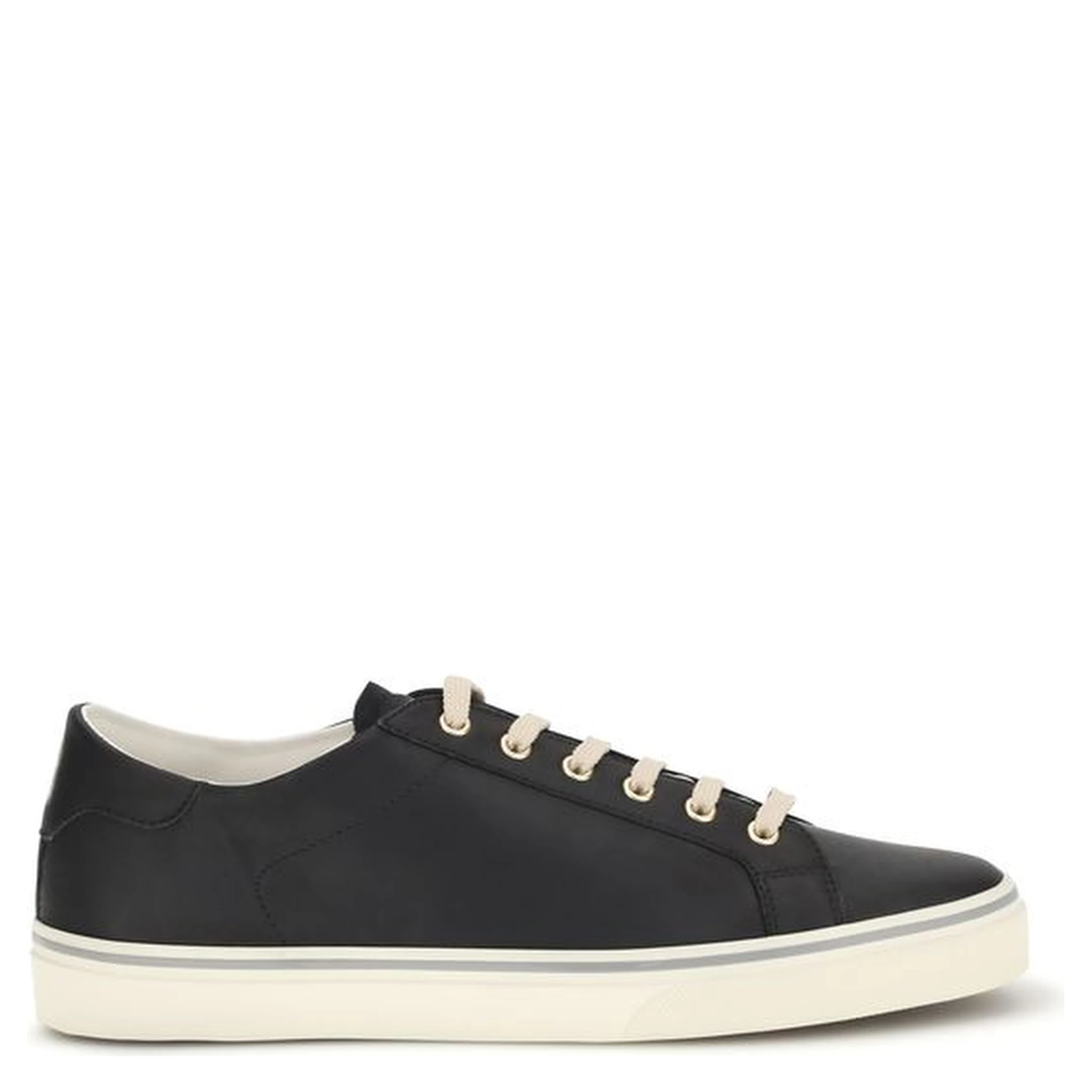 Black Calf Leather Bos Taurus Low Top Sneakers