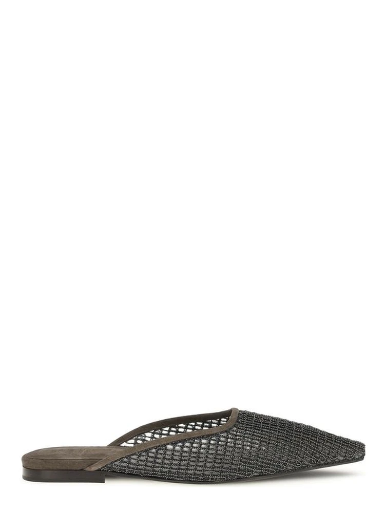 Brown Calf Leather Bos Taurus Ballet Flats