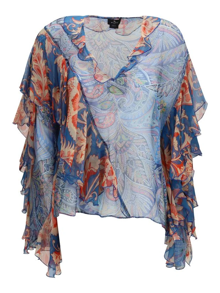 Multicolor Silk Pattern Shirt