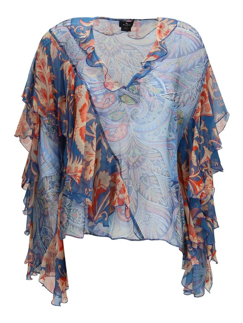 Multicolor Silk Pattern Shirt