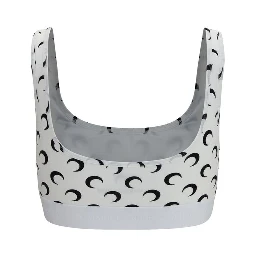 White Polyamide Sport Bra
