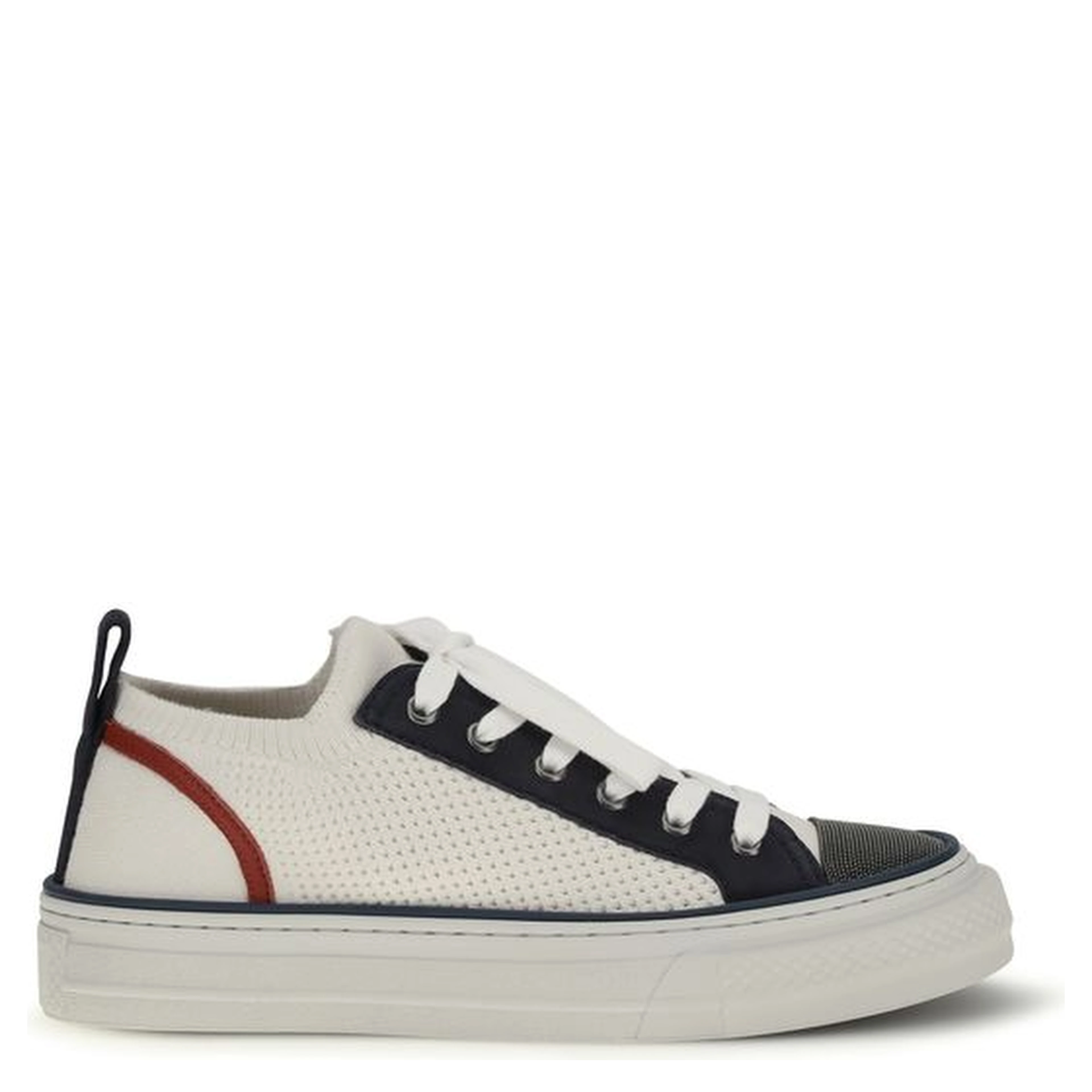 Multicolor Cotton Low Top Sneakers